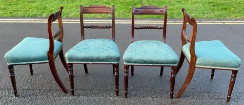 SET OF FOUR GEORGIAN MAHOGANY DINING CHAIRS - ADDITIONAL PHOTO 5