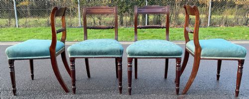 SET OF FOUR GEORGIAN MAHOGANY DINING CHAIRS - ADDITIONAL PHOTO 6