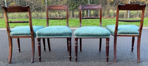 SET OF FOUR GEORGIAN MAHOGANY DINING CHAIRS - ADDITIONAL PHOTO 7