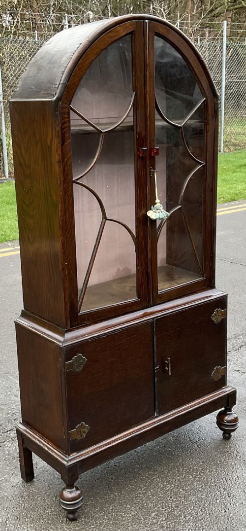 ART DECO OAK BOOKCASE - ADDITIONAL PHOTO 3
