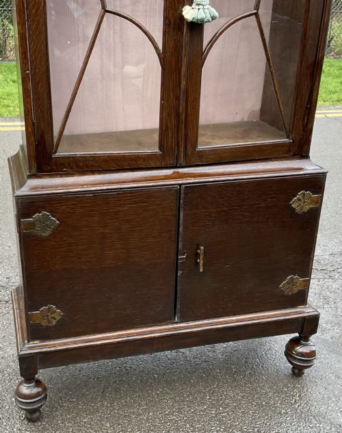 ART DECO OAK BOOKCASE - ADDITIONAL PHOTO 4