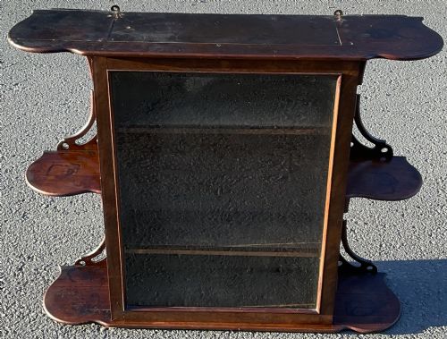 VICTORIAN MAHOGANY HANGING WALL CABINET - ADDITIONAL PHOTO 1
