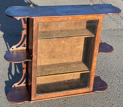 VICTORIAN MAHOGANY HANGING WALL CABINET - ADDITIONAL PHOTO 3