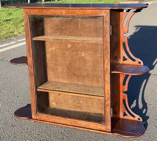 VICTORIAN MAHOGANY HANGING WALL CABINET - ADDITIONAL PHOTO 5