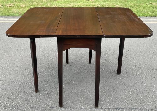 GEORGIAN MAHOGANY DROPLEAF DINING TABLE - ADDITIONAL PHOTO 2