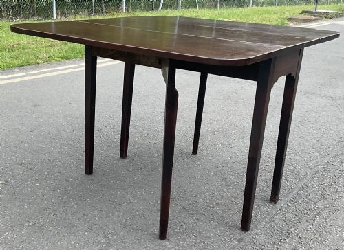 GEORGIAN MAHOGANY DROPLEAF DINING TABLE - ADDITIONAL PHOTO 7