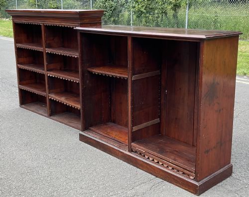 VICTORIAN MAHOGANY LIBRARY BOOKCASE - ADDITIONAL PHOTO 4