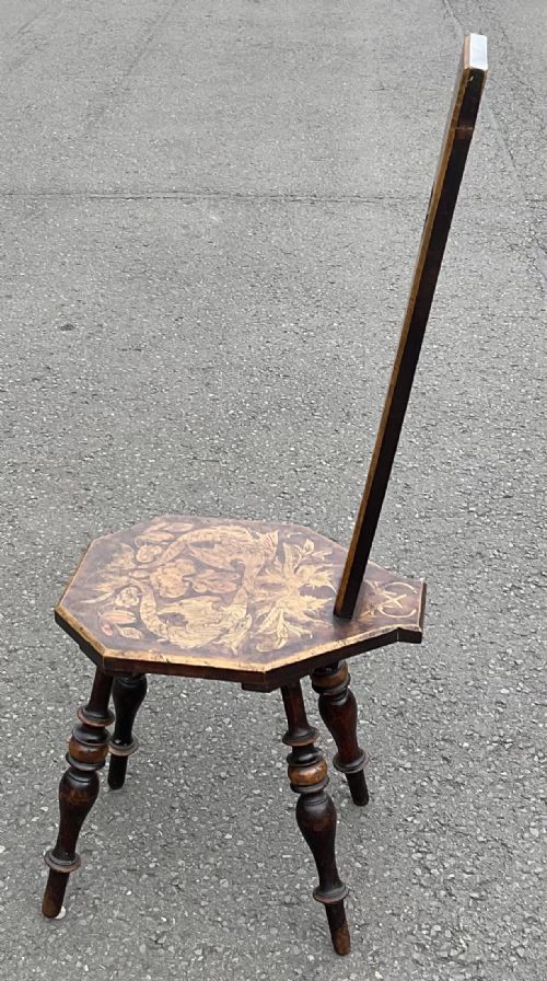 WALNUT SPINNING CHAIR - ADDITIONAL PHOTO 2