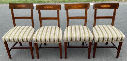 SET OF FOUR GEORGIAN MAHOGANY DINING CHAIRS - ADDITIONAL PHOTO 1