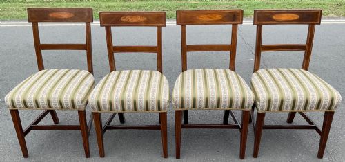 SET OF FOUR GEORGIAN MAHOGANY DINING CHAIRS - ADDITIONAL PHOTO 2