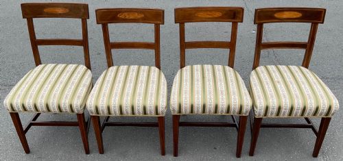 SET OF FOUR GEORGIAN MAHOGANY DINING CHAIRS - ADDITIONAL PHOTO 3