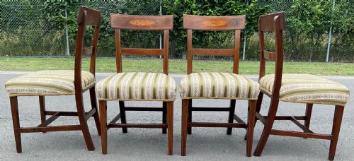 SET OF FOUR GEORGIAN MAHOGANY DINING CHAIRS - ADDITIONAL PHOTO 5
