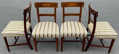 SET OF FOUR GEORGIAN MAHOGANY DINING CHAIRS - ADDITIONAL PHOTO 6