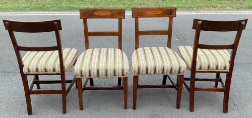 SET OF FOUR GEORGIAN MAHOGANY DINING CHAIRS - ADDITIONAL PHOTO 7