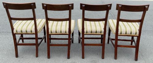SET OF FOUR GEORGIAN MAHOGANY DINING CHAIRS - ADDITIONAL PHOTO 8