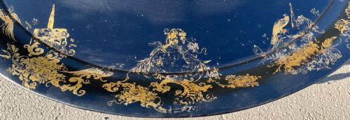 GEORGIAN LARGE OVAL HANGING LACQUERED TRAY - ADDITIONAL PHOTO 3