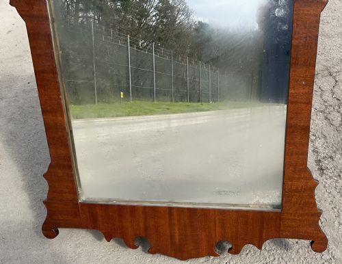 GEORGIAN STYLE MAHOGANY FRAMED WALL MIRROR - ADDITIONAL PHOTO 3