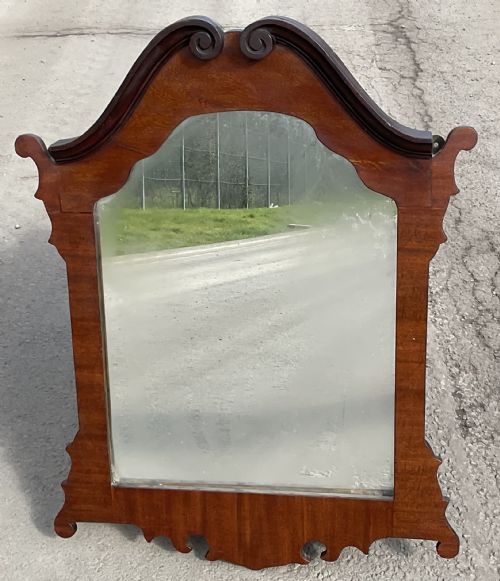 GEORGIAN STYLE MAHOGANY FRAMED WALL MIRROR - ADDITIONAL PHOTO 4