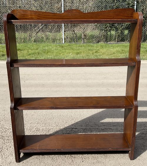 OAK STANDING OPEN BOOKCASE - ADDITIONAL PHOTO 1