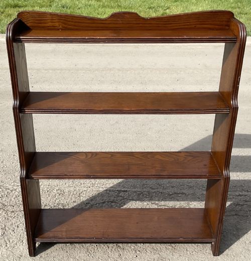 OAK STANDING OPEN BOOKCASE - ADDITIONAL PHOTO 2
