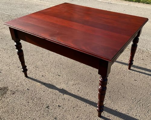 VICTORIAN MAHOGANY DINING TABLE - ADDITIONAL PHOTO 4