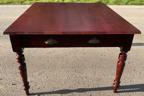 VICTORIAN MAHOGANY DINING TABLE - ADDITIONAL PHOTO 6