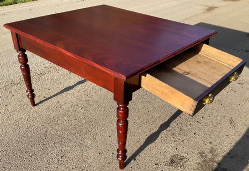 VICTORIAN MAHOGANY DINING TABLE - ADDITIONAL PHOTO 9