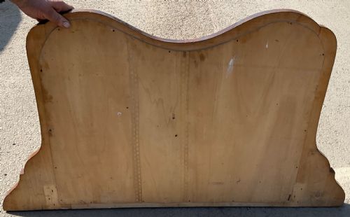 WALNUT OVERMANTEL MIRROR - ADDITIONAL PHOTO 2
