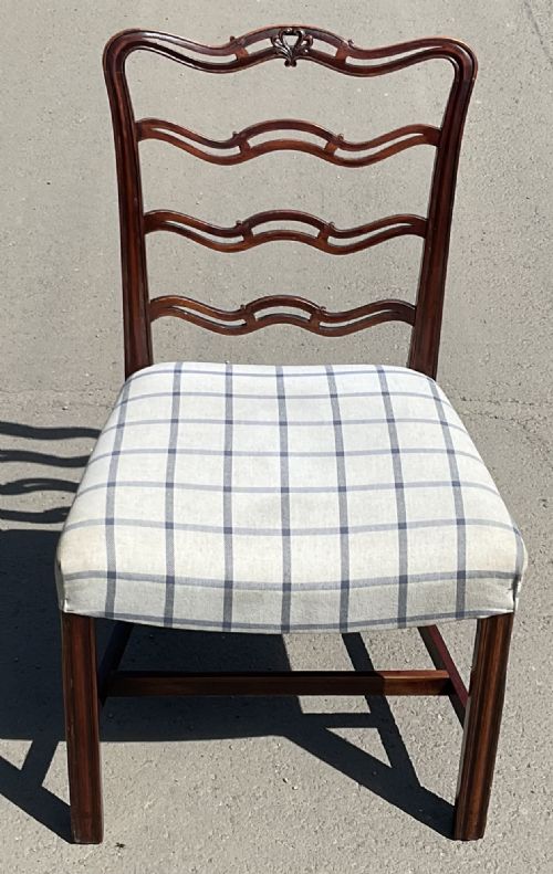 GEORGIAN MAHOGANY LADDERBACK DESK CHAIR - ADDITIONAL PHOTO 2