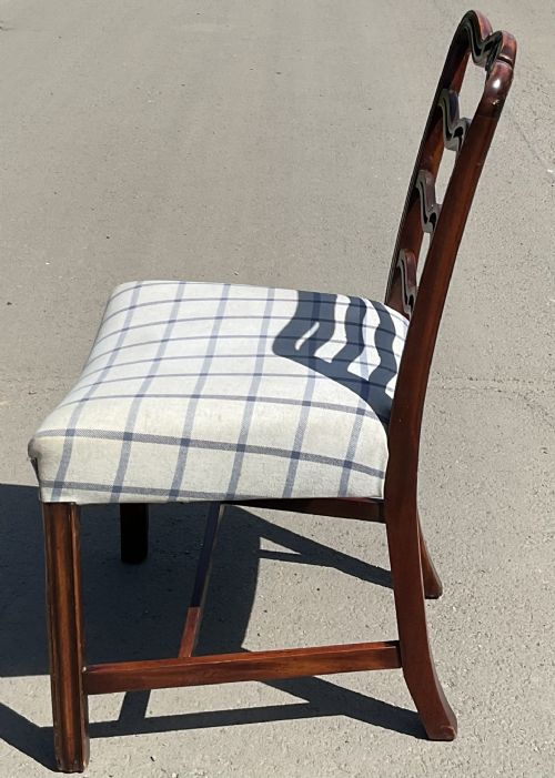 GEORGIAN MAHOGANY LADDERBACK DESK CHAIR - ADDITIONAL PHOTO 4
