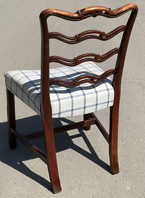 GEORGIAN MAHOGANY LADDERBACK DESK CHAIR - ADDITIONAL PHOTO 6