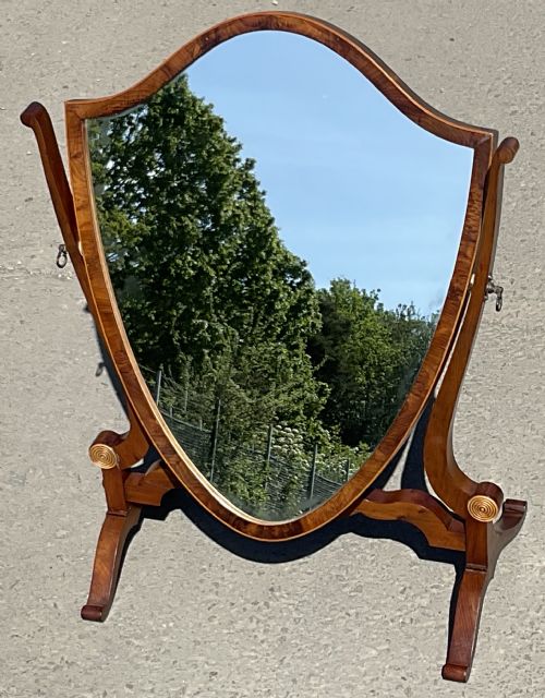 GEORGIAN YEW DRESSING MIRROR - ADDITIONAL PHOTO 3