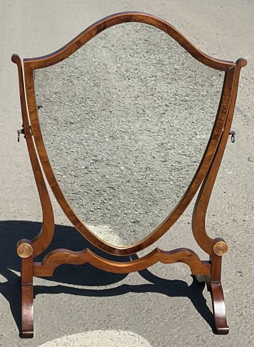 GEORGIAN YEW DRESSING MIRROR - ADDITIONAL PHOTO 5