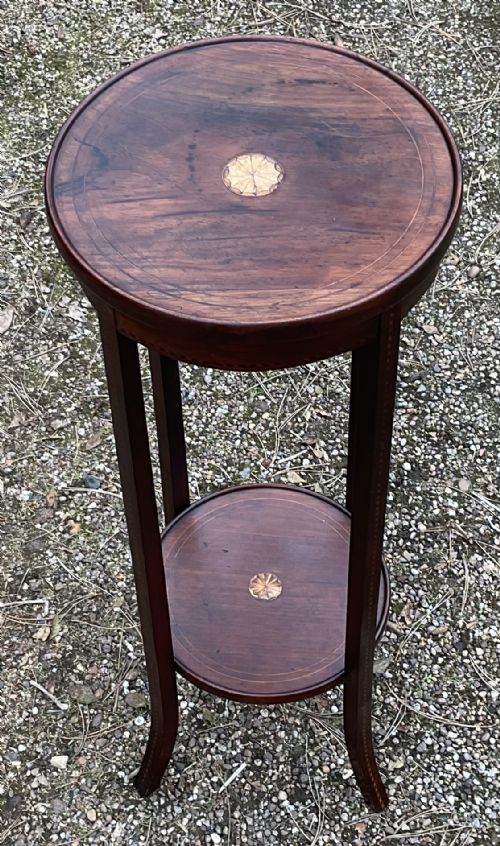 EDWARDIAN MAHOGANY PLANT STAND - ADDITIONAL PHOTO 1