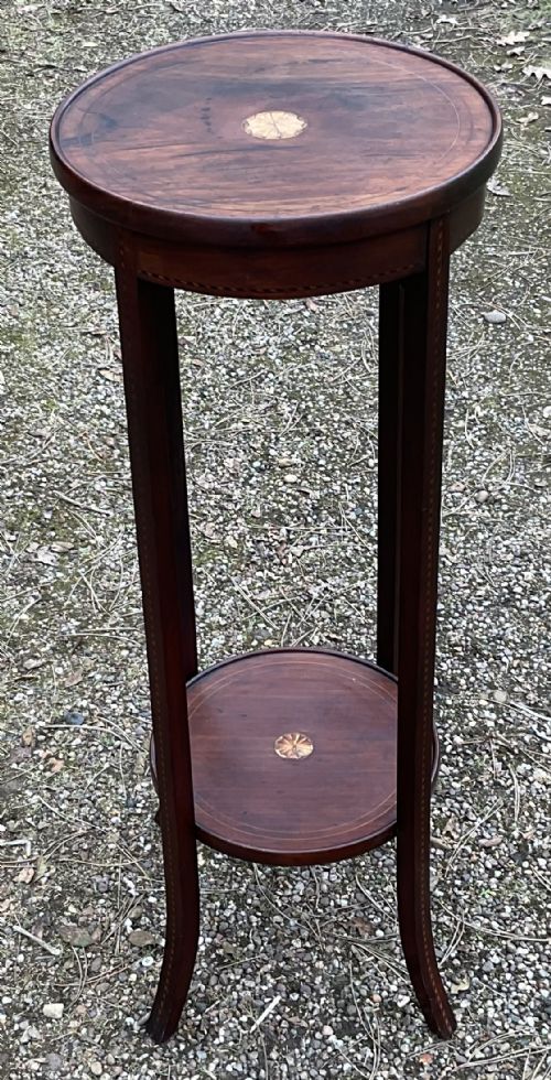 EDWARDIAN MAHOGANY PLANT STAND - ADDITIONAL PHOTO 3