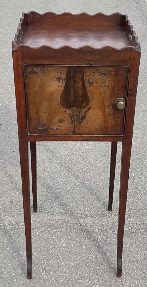 GEORGIAN MAHOGANY POT CUPBOARD - ADDITIONAL PHOTO 1
