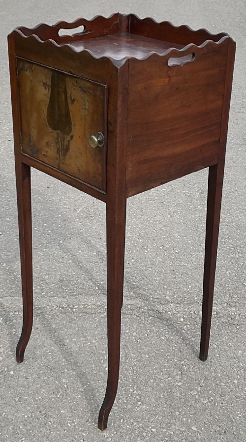 GEORGIAN MAHOGANY POT CUPBOARD - ADDITIONAL PHOTO 2