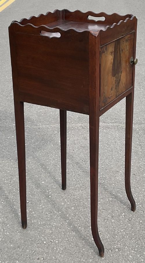 GEORGIAN MAHOGANY POT CUPBOARD - ADDITIONAL PHOTO 7