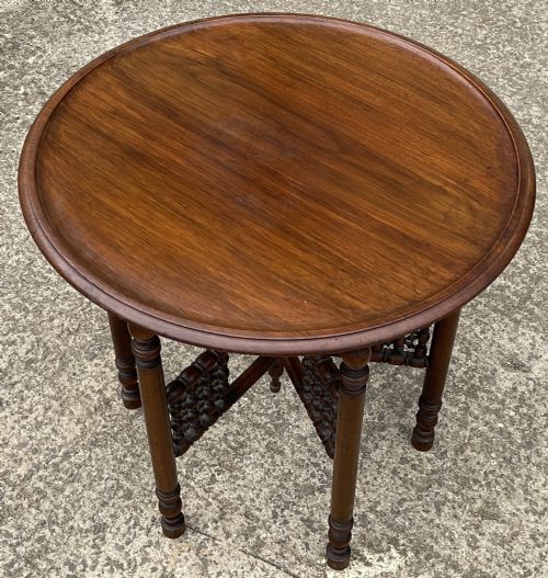 ORIENTAL MAHOGANY COFFEE TABLE - ADDITIONAL PHOTO 1