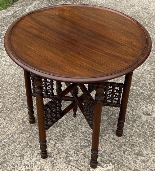 ORIENTAL MAHOGANY COFFEE TABLE - ADDITIONAL PHOTO 2