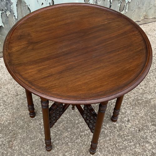 ORIENTAL MAHOGANY COFFEE TABLE - ADDITIONAL PHOTO 3