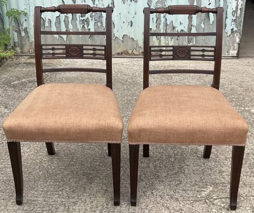 PAIR OF GEORGIAN MAHOGANY DINING CHAIRS - ADDITIONAL PHOTO 1