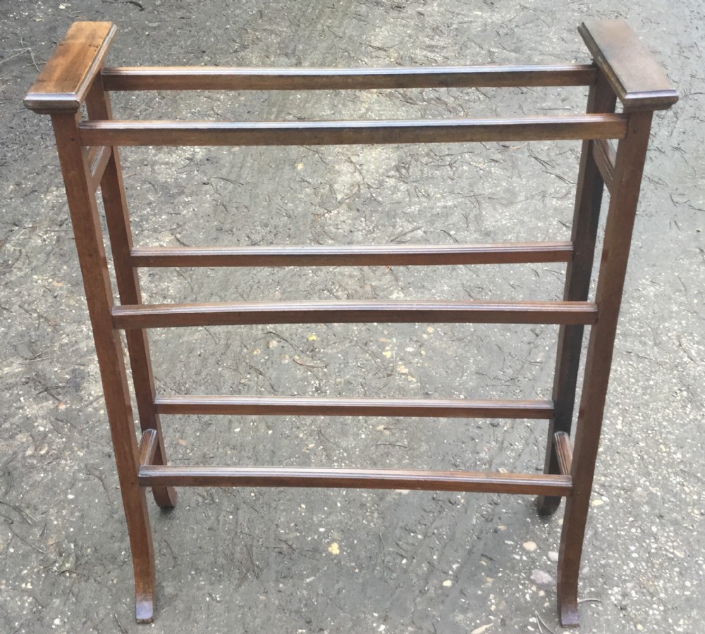 Edwardian Mahogany Towel Rail