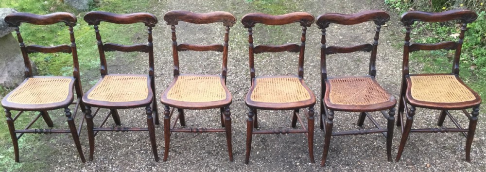 Set of Six Regency Simulated Rosewood Side Chairs View VI