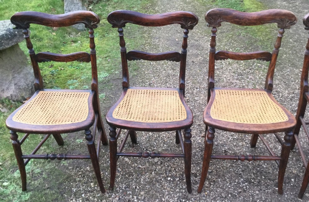 Set of Six Regency Simulated Rosewood Side Chairs View VIII