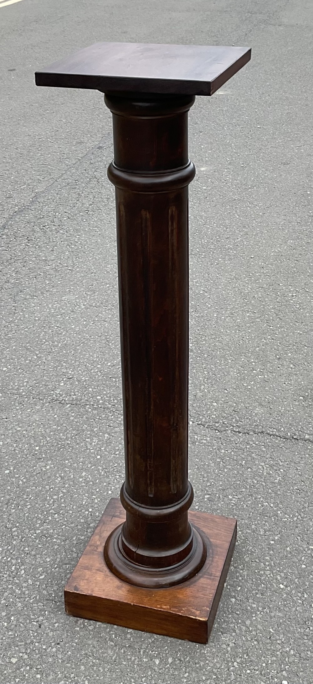 Victorian Mahogany Column Plant Stand 