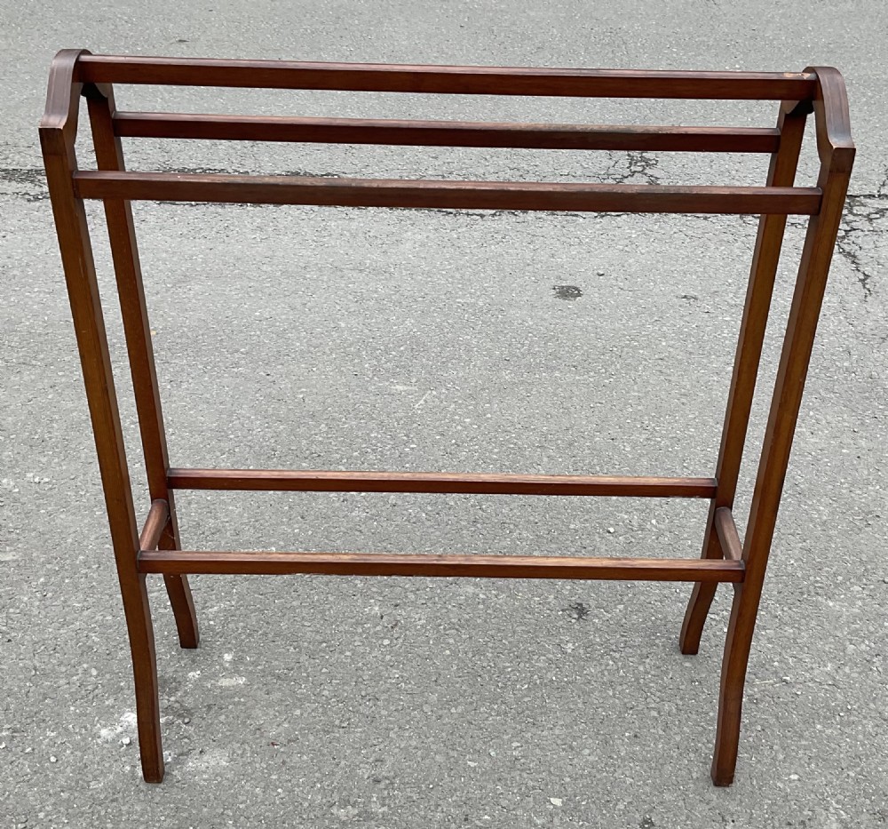 Edwardian Mahogany Five Bar Towel Rail