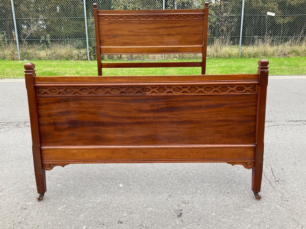 Edwardian Mahogany Double Bed View VII