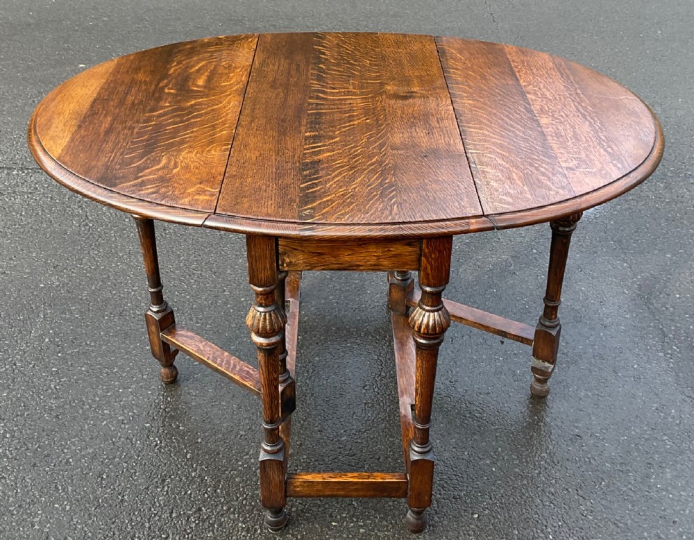 Oak Gateleg Dining Table to Seat Four View III