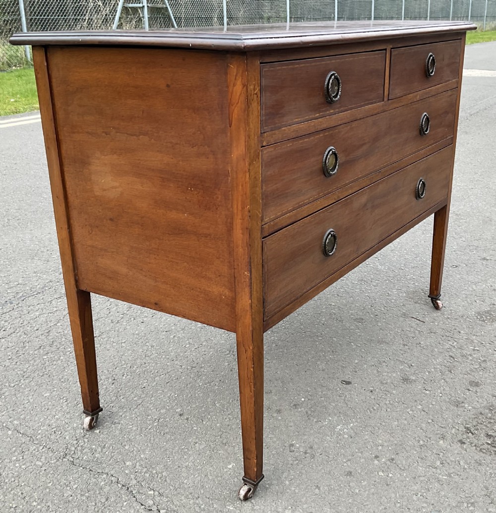Edwardian Inlaid Mahogany Chest of Drawers  View II